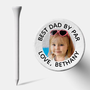 Best Dad By Par Photo Name Golf Tees