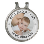 BEST DAD BY PAR Photo Personalized Golf Hat Clip BEST DAD BY PAR Photo Personalized Golf Hat Clip