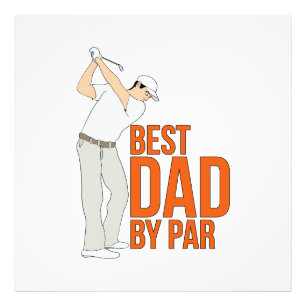 Best Dad By Par Photo Print