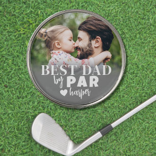 Best Dad By Par Picture Golf Ball Marker