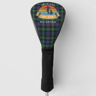 Best Dad By Par Plaid MacKenzie Green Purple Golf Head Cover