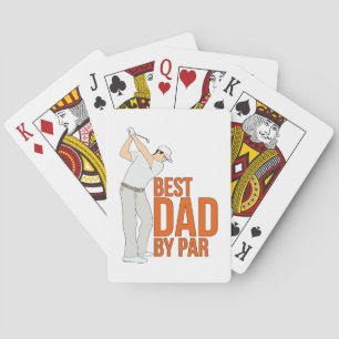 Best Dad By Par Poker Cards