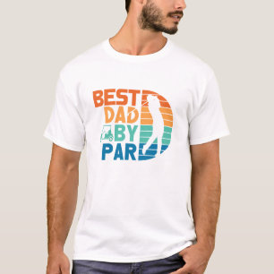 Best Dad By Par Retro Golf T-Shirt