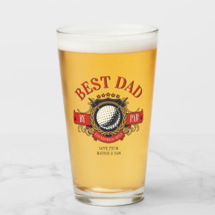 Best Dad By Par Seal Elegant Custom Glass