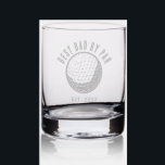 Best Dad By Par Swag Custom Golf Lover Swag Rocks Glass<br><div class="desc">Hit the green for your next round with friends or team as the best dad and golfer among your peers knowing you'll get to the club house in time to down a glass or two of your favorite drink from your favorite glass. Great golfing dad gift.</div>