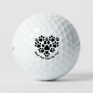 Best Dad By Par Titleist Pro V1 Golf Balls Gift