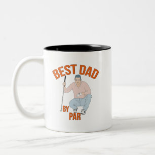 Best Dad By Par Two-Tone Coffee Mug