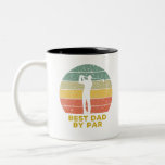 Best Dad By Par Two-Tone Coffee Mug<br><div class="desc">Funny Best Dad by Par clothing for a dad who loves golfing. Fantastic design for at home with family or on the golf course.
Great Fathers Day or birthday gift for men who are golfers enjoy playing the game of golf and are the best dad.</div>