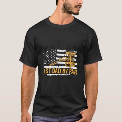 Best Dad By Par Usa Flag T_Shirt