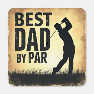 Best Dad By Par Vintage Golf Sign