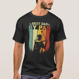 Best Dad By Par Vintage Pro Golfer Father's Day T-Shirt