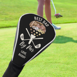 Best Dad by Par with Custom Photo Father's Day Golf Head Cover