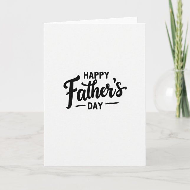 Best Dad Calligraphy Art Card (Front)