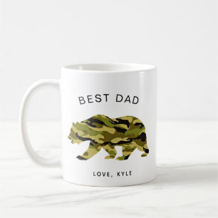 Best Dad Camo Papa Bear Fathers Day Mug