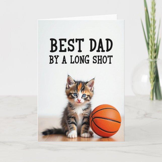 Best Dad Cat Card (Front)