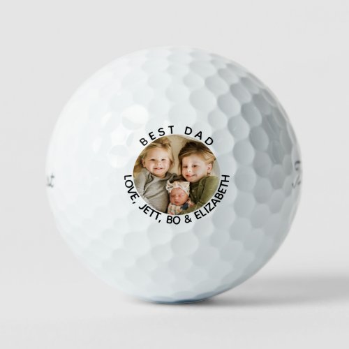 Best Dad  Child Names Photo Titleist Pro VI Golf Balls