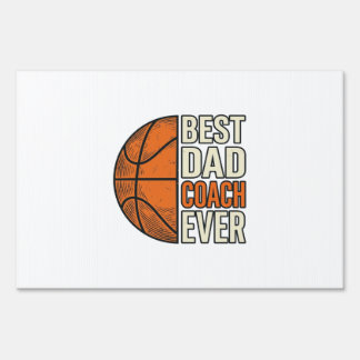 Best Dad Coach Ever Basketball Vintage Vector Desi Sign