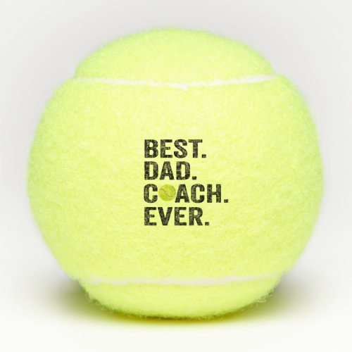 Best Dad Coach Ever Fathers Day Tennis Sport Gift Tennis Balls