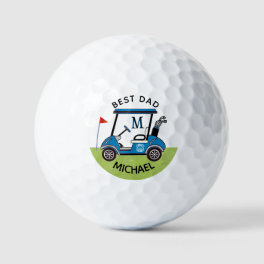 Best Dad Custom Cart Personalized Golf Balls