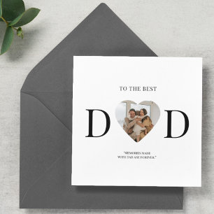 Best Dad Custom Photo Heart   Father's Day