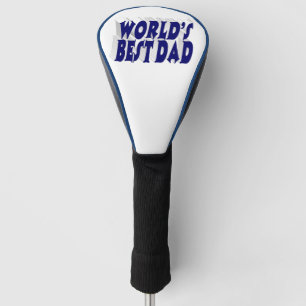 Best Dad dark blue 3d text Golf Head Cover