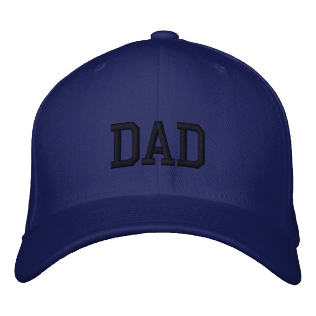 Best Dad Embroidered Baseball Cap (Front)
