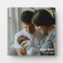 Best Dad Est First Father's Day Custom Photo