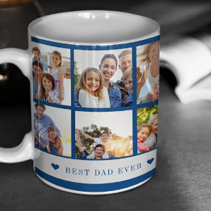 Best Dad Ever 12 photo collage create your own Coffee Mug