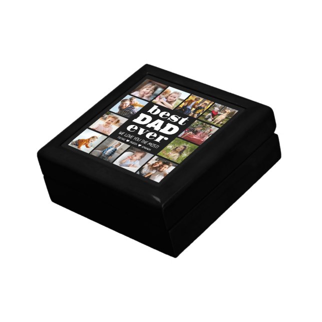 Best DAD Ever 12 Photo Collage  Gift Box (Side)