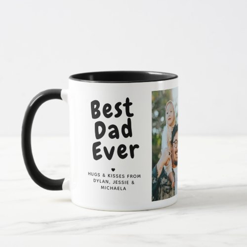 Best Dad Ever 2_Photo Collage  Custom Message Mug