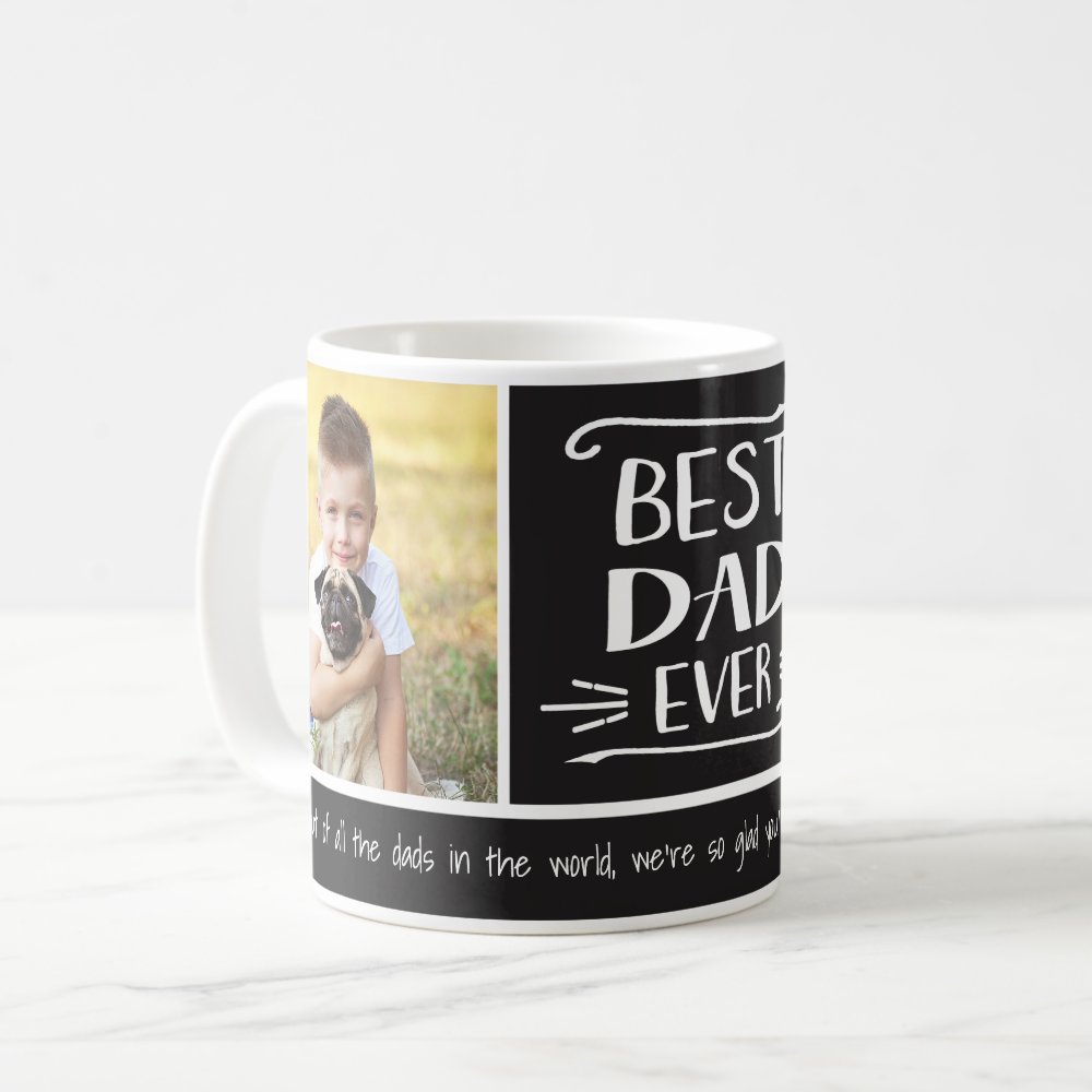 Best Dad Ever Custom Photo Color Mug