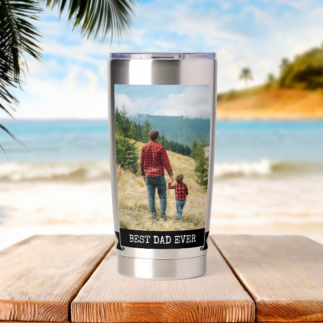 Best Dad Ever 2 Photo Insulated Tumbler