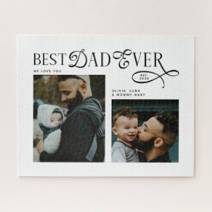  Best Dad Ever 2  Photos Fathers Day Gifts  Jigsaw Puzzle