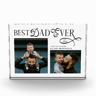  Best Dad Ever 2 Photos Modern Fathers Day Gifts