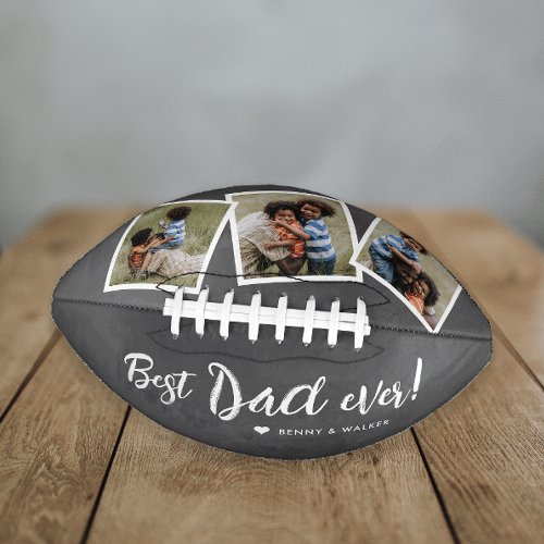 Best Dad Ever 3 Photo Collage Fathers Day College Football