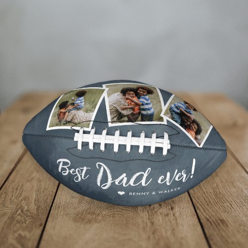 Best Dad Ever 3 Photo Collage Fathers Day College Football