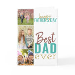 Best Dad Ever 3 Photo Fathers Day Card Best Dad Ever 3 Photo Fathers Day Card