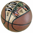 Best Dad Ever 3 Photo Letter Cut-Out Basketball