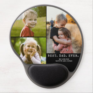 Best Dad Ever 3 Photos Gel Mouse Pad