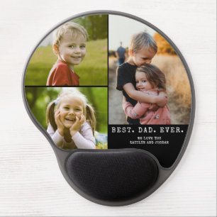 Best Dad Ever 3 Photos Gel Mouse Pad
