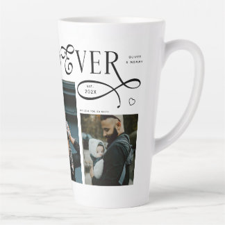 Best Dad Ever 3 Photos Heart fathers Day Gifts Latte Mug
