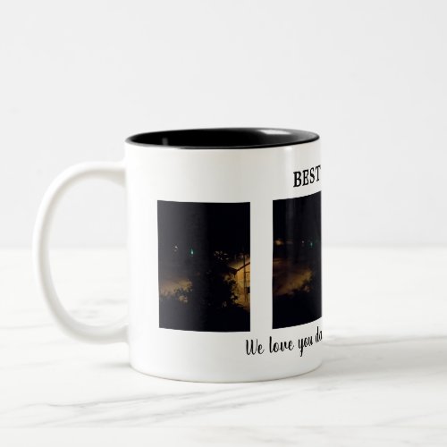 Best Dad Ever 4 Photo Collage Family Gift Mug