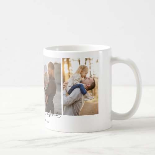 Best Dad Ever 4 Photos Collage Custom Coffee Mug