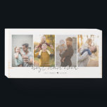 Best Dad Ever 4 Photos Collage Custom Wooden Box Sign<br><div class="desc">This is a wood box sign featuring 4 photos,  the text best dad ever and your custom message. This is the perfect gift for dad for father’s day,  his birthday or Christmas.
Photos by prostooleh / Freepik.</div>