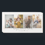 Best Dad Ever 4 Photos Collage Custom Wooden Box Sign<br><div class="desc">This is a wood box sign featuring 4 photos,  the text best dad ever and your custom message. This is the perfect gift for dad for father’s day,  his birthday or Christmas.
Photos by prostooleh / Freepik.</div>