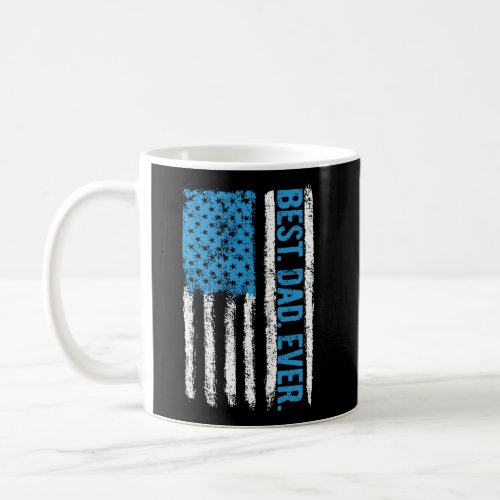 Best Dad Ever 4Th Of July American Flag Usa Vintag Coffee Mug
