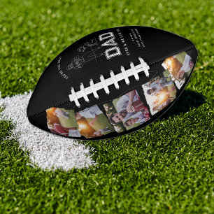 Best Dad Ever 5 Photo Father's Day Football