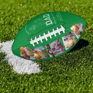 Best Dad Ever 5 Photo Father's Day Football