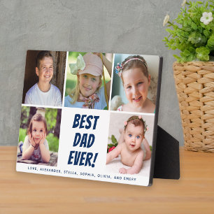 Best Dad Ever 5 Photos Family Plaque