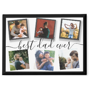 Best Dad Ever 6 Photo Instagram Collage Magnet